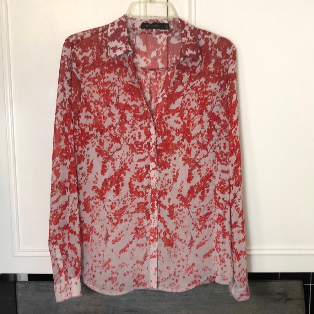 The limited floral blouse womens size M